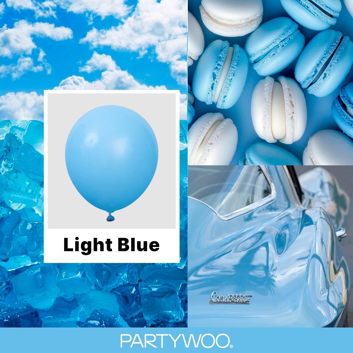 Blue-Y20 Balloons Arch Kit Garland 100pcs (5/10/12/18/36 inch)