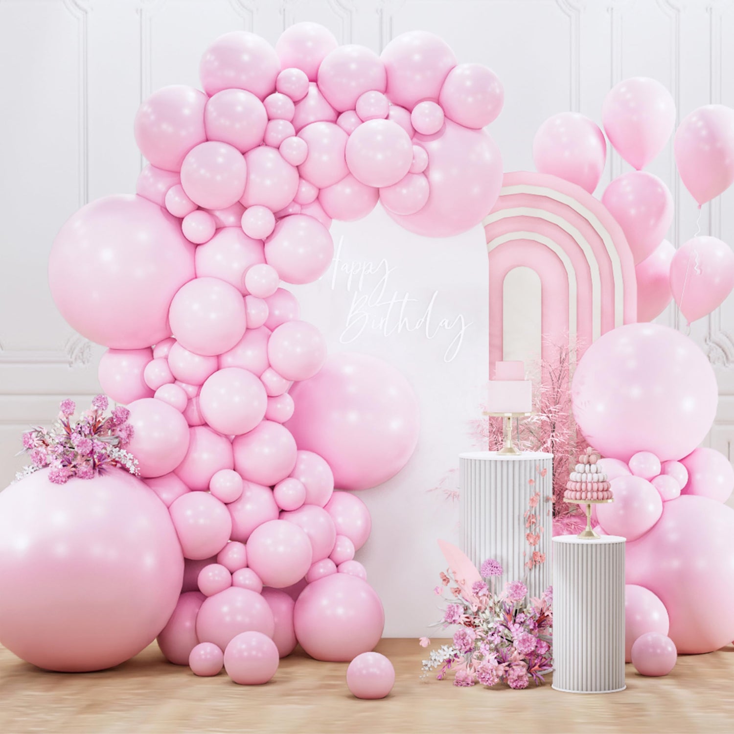 Pink-Q05 Balloons Arch Kit Garland 127pcs (5/10/12/18/36 inch)