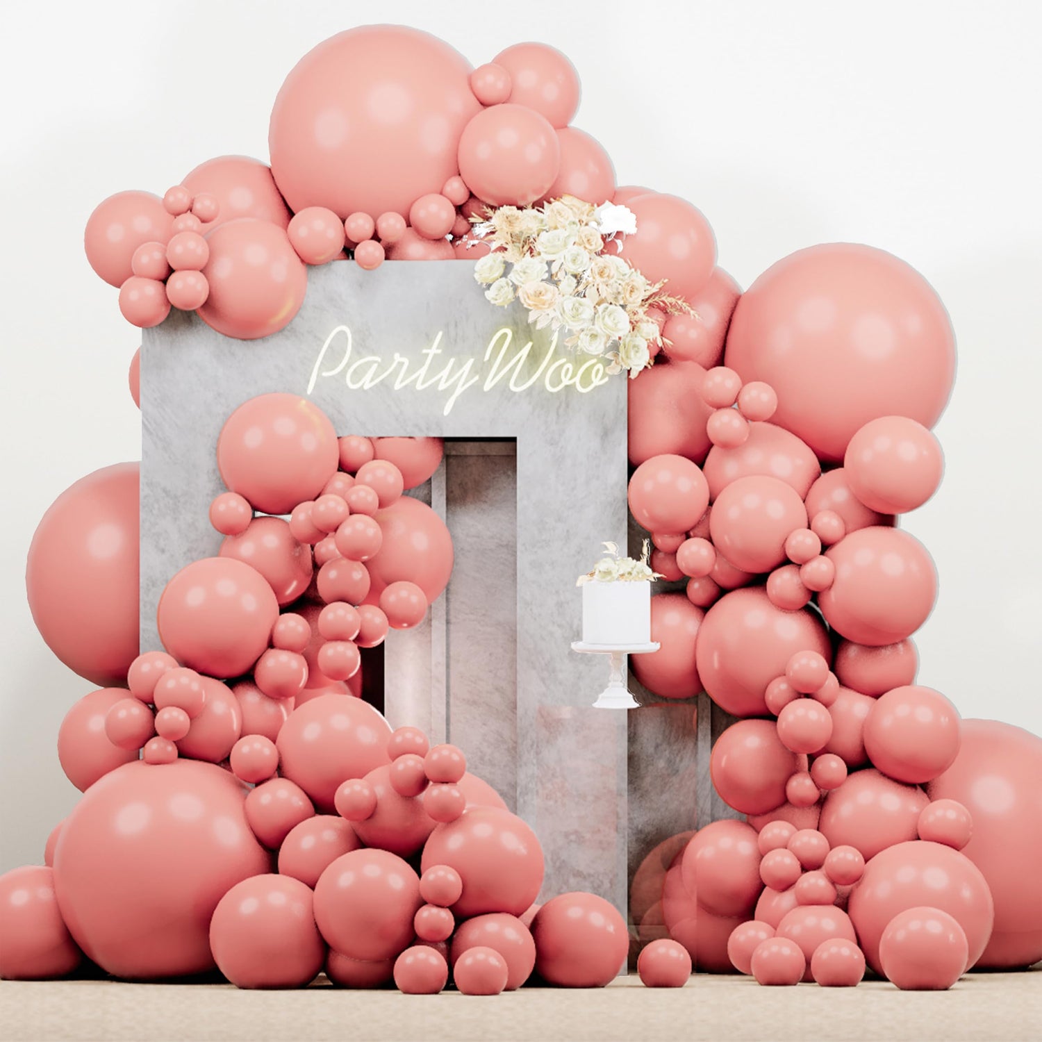 Pink-F01 Balloons Arch Kit Garland 140pcs (5/10/12/18 inch)