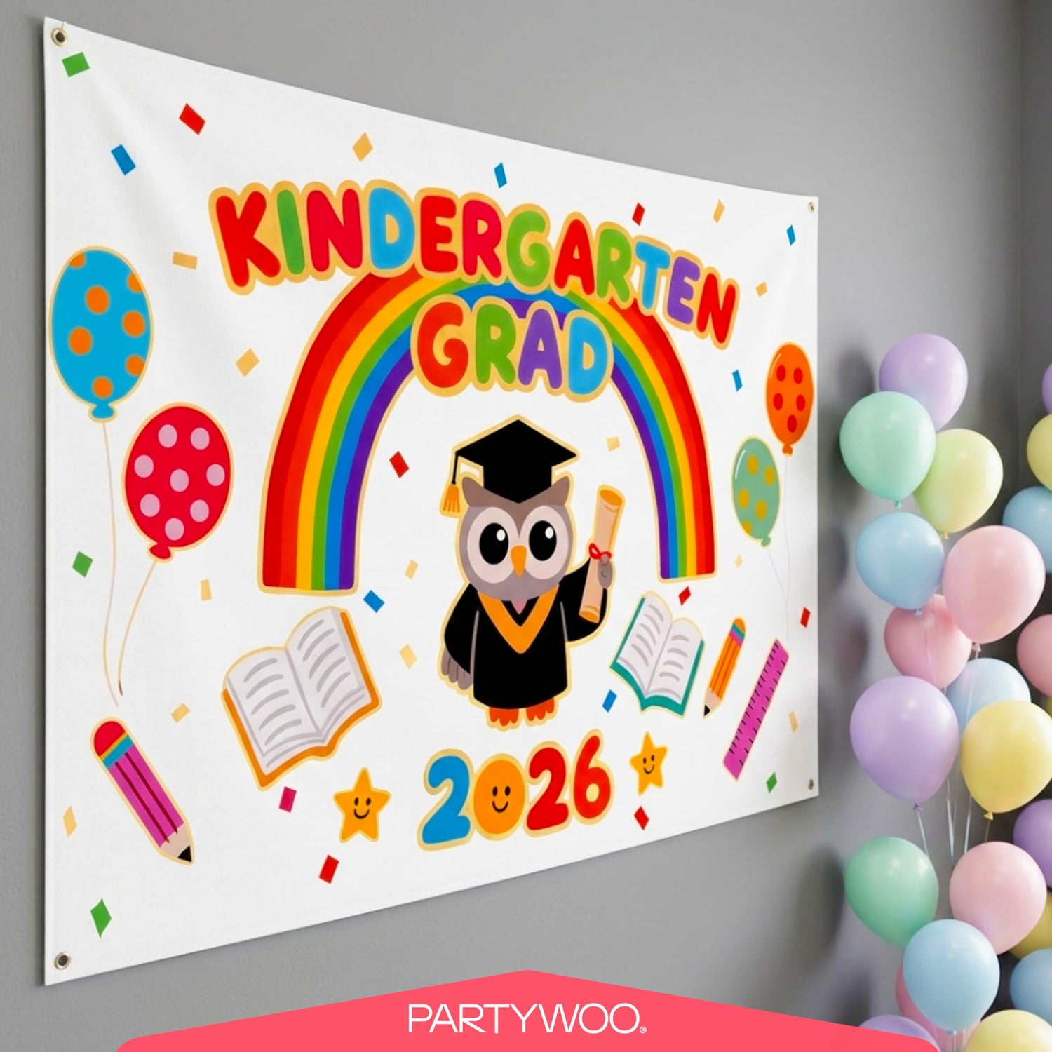 Kindergarten Rainbow Graduation Decorations 40pcs