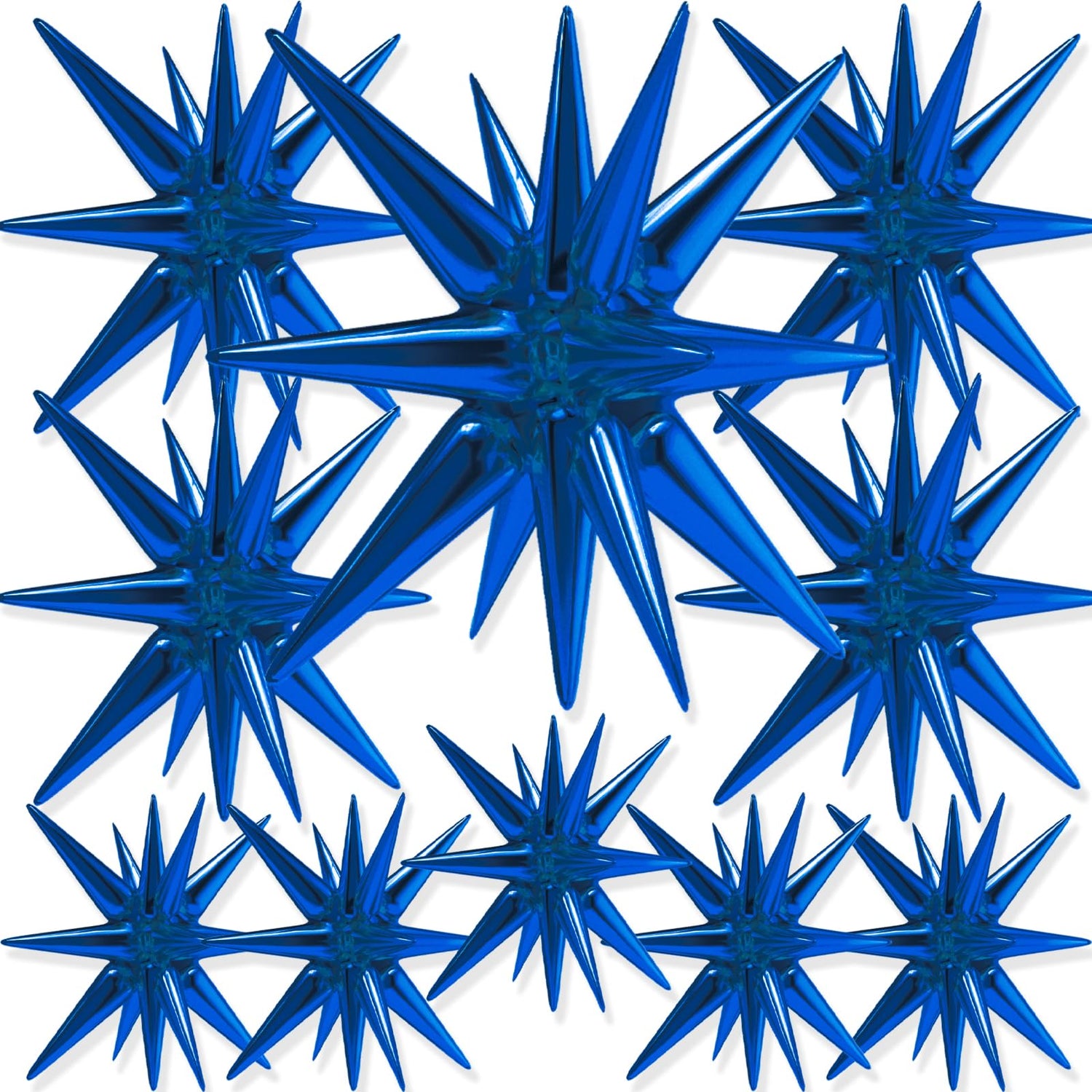 Blue-LG17 Foil Balloons 10pcs (22/27/42 inch)