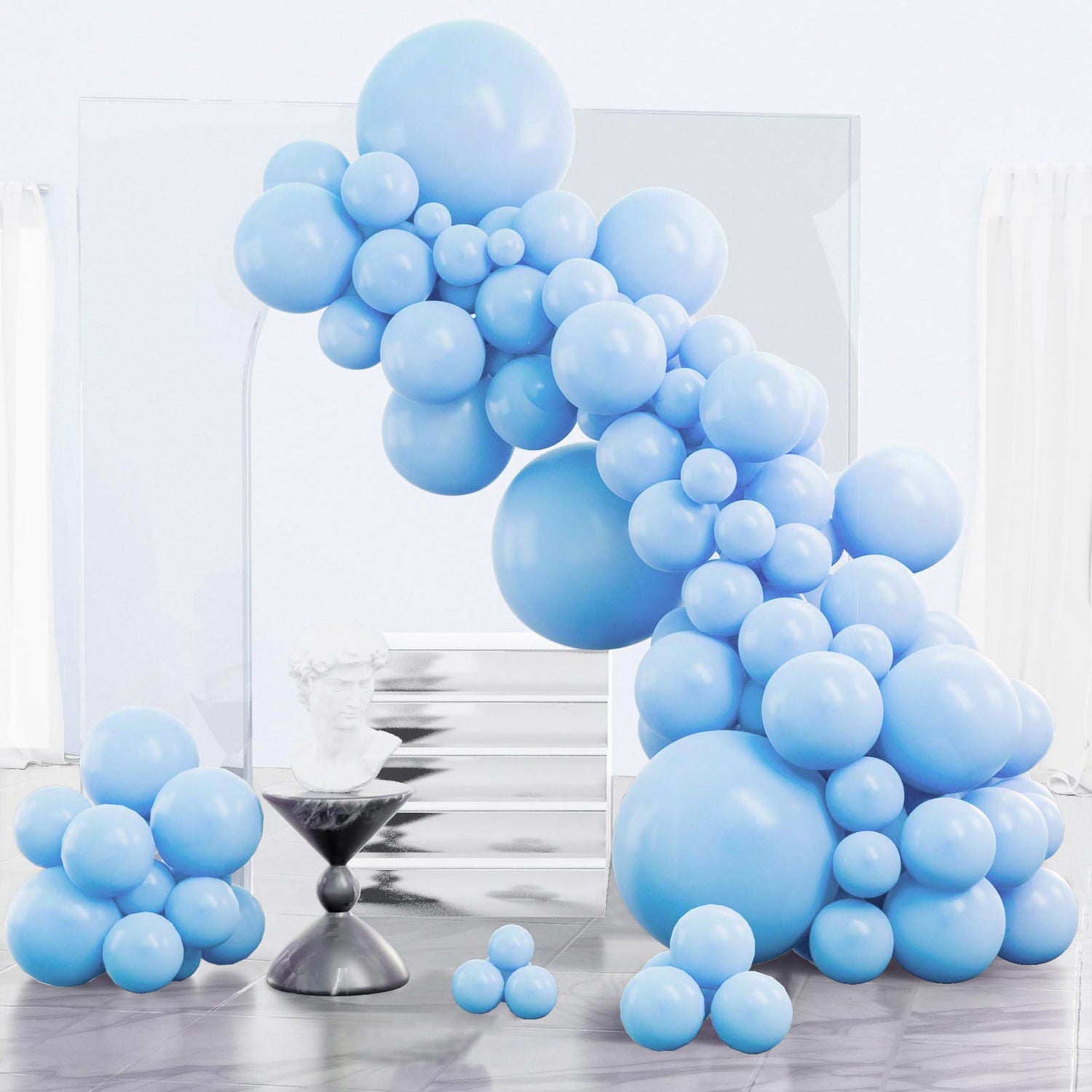 Blue-Y4 Balloons Arch Kit Garland 85pcs (5/10/12/18 inch)