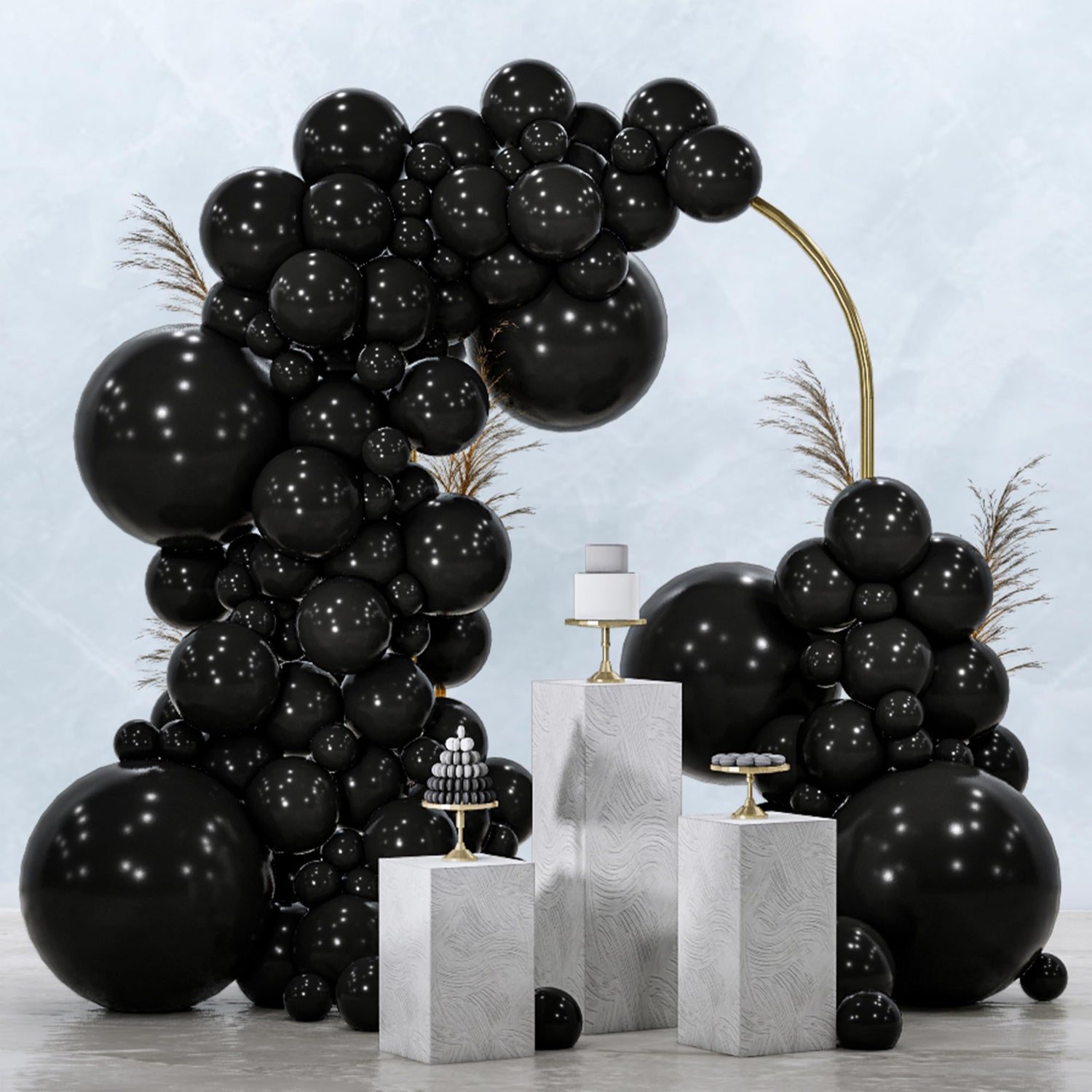 Black-Y18 Balloons Arch Kit Garland 100pcs (5/10/12/18 inch)
