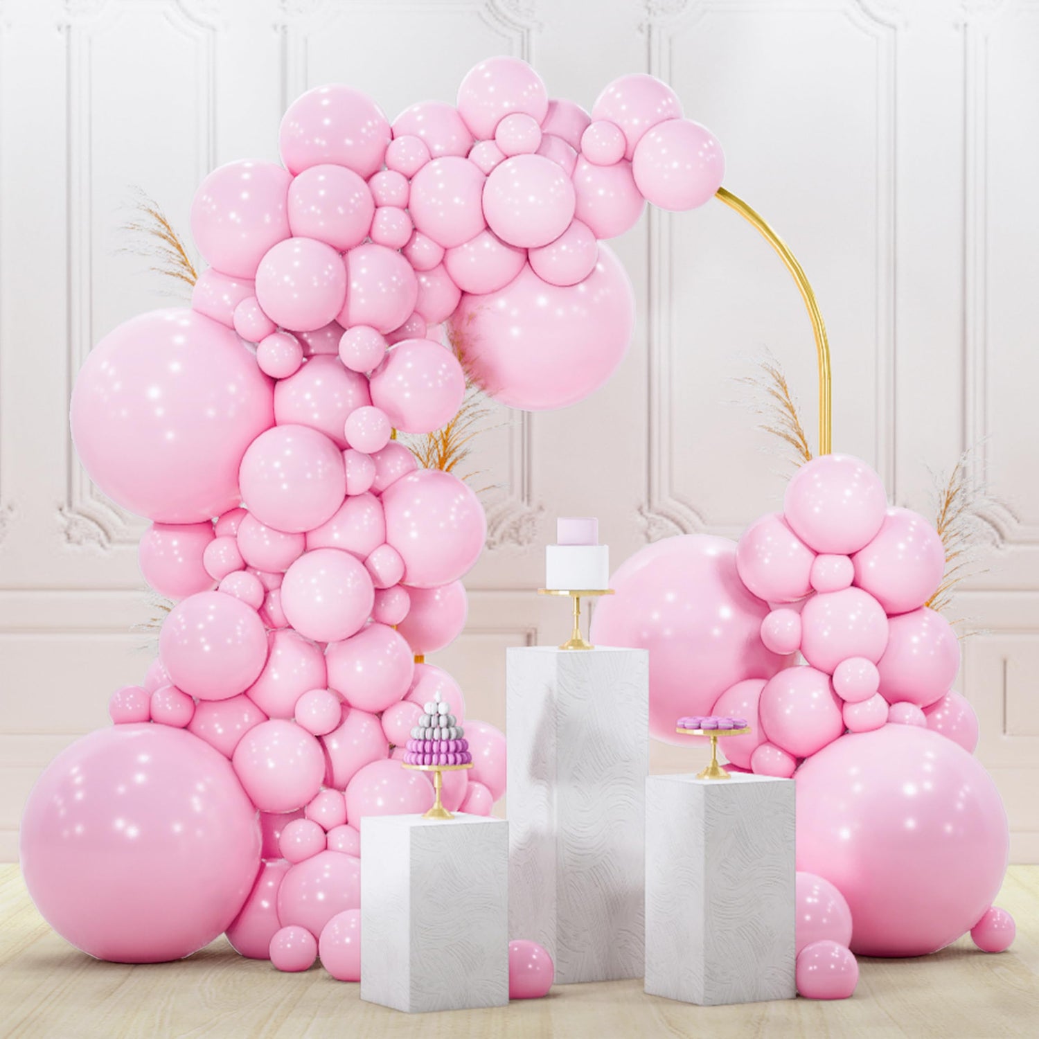 Pink-Q05 Balloons Arch Kit Garland 140pcs (5/10/12/18 inch)