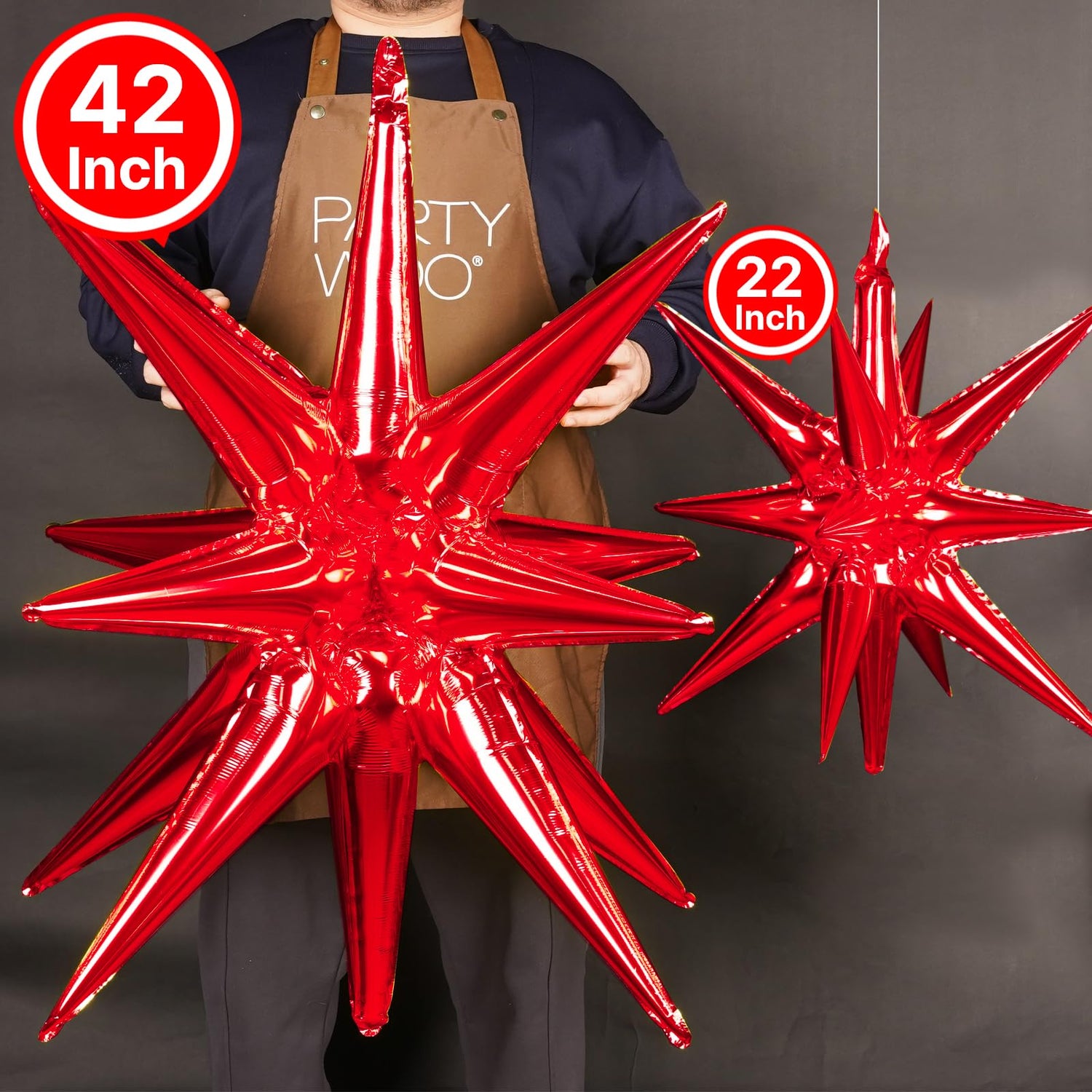 Red-LG04 Foil Balloons 2pcs (42 inch)