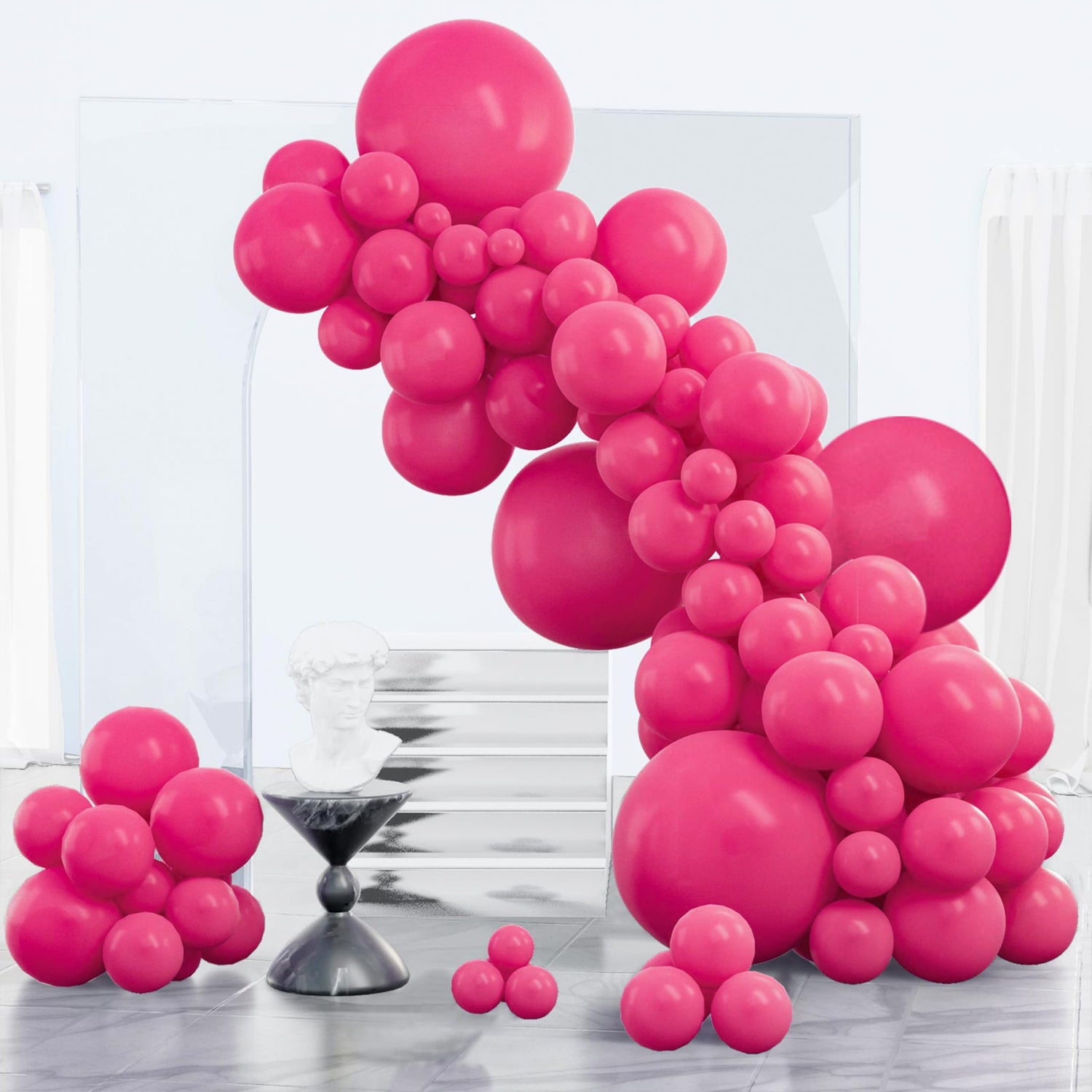 Pink-Y12 Balloons Arch Kit Garland 152pcs (5/10/12/18 inch)