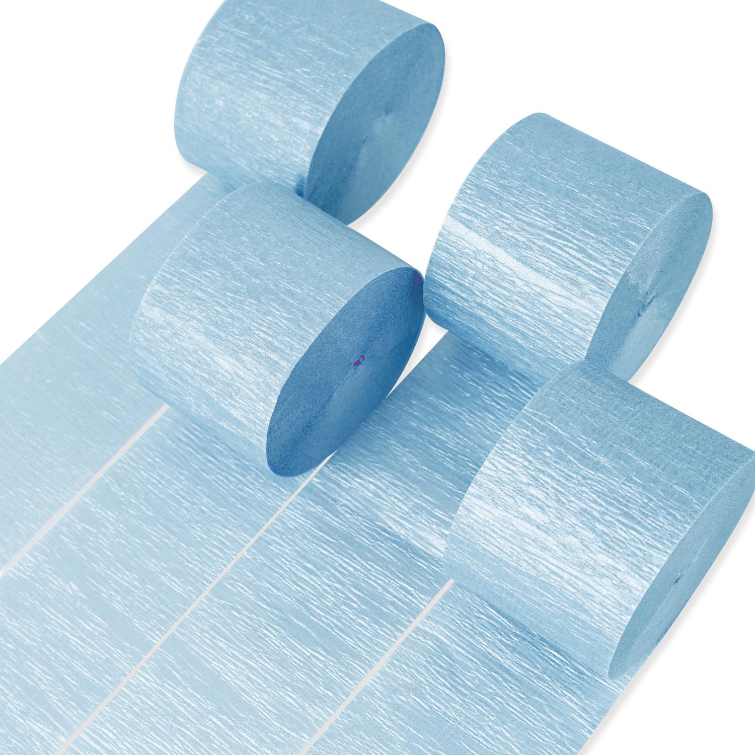 Light Blue Crepe Paper 4pcs