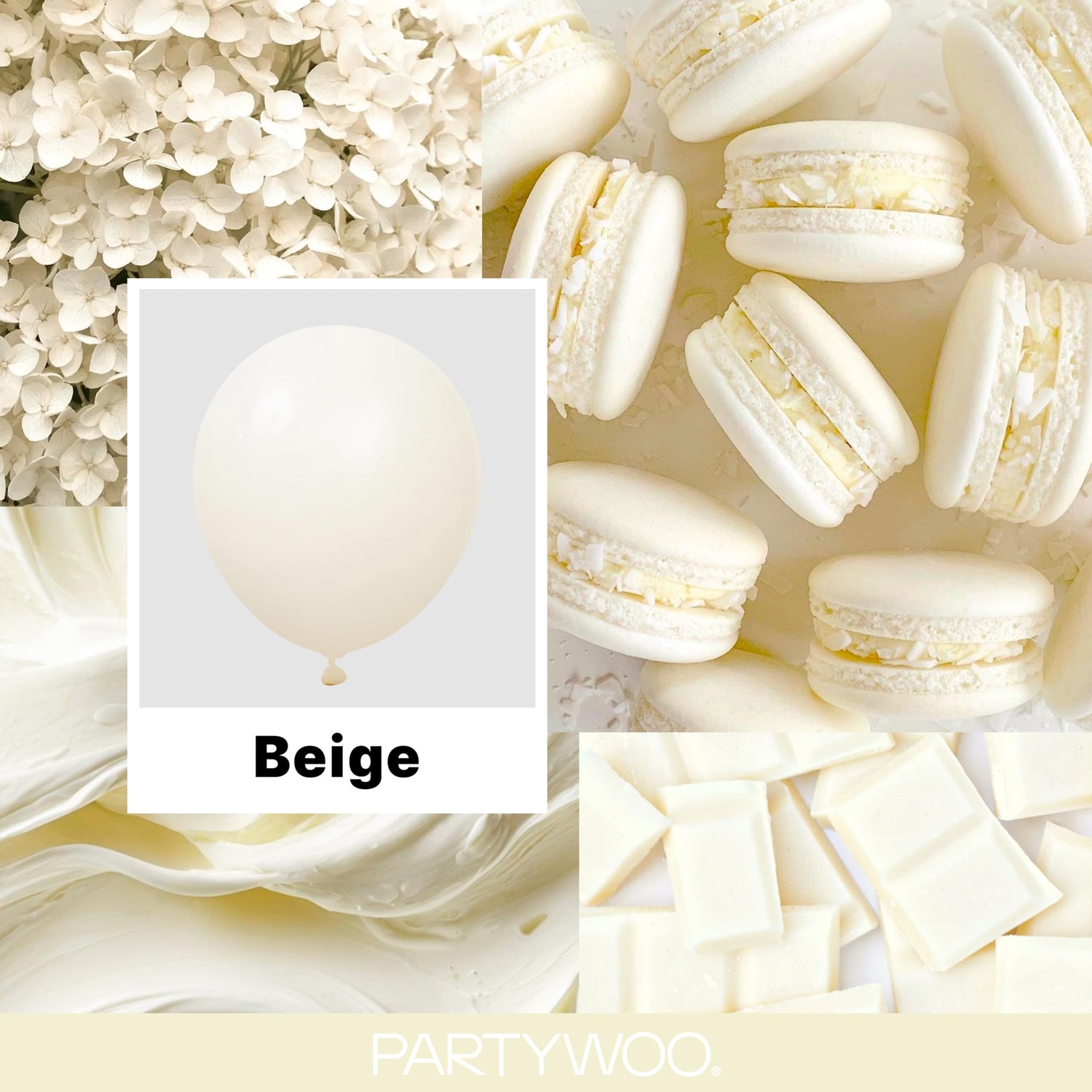 Brown-F05 Balloons 127pcs (36/18/12/10/5 inch)