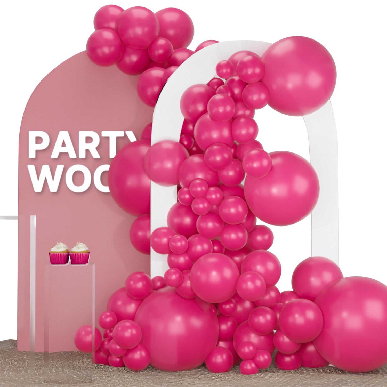 Pink-Y12 Balloons Arch Kit Garland 120pcs (5/10/12/18 inch)