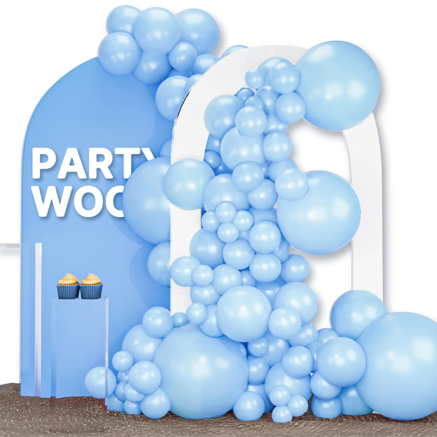 Blue-Y4 Balloons Arch Kit Garland 120pcs (5/10/12/18 inch)