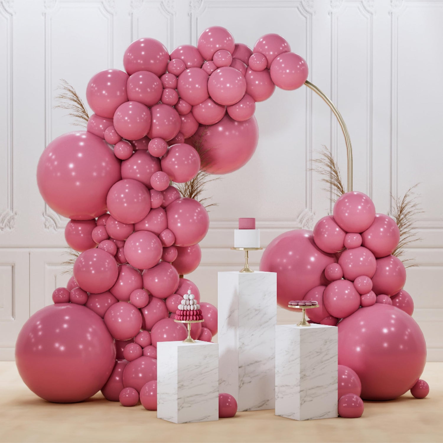 Pink-F02 Balloons Arch Kit Garland 140pcs (5/10/12/18 inch)