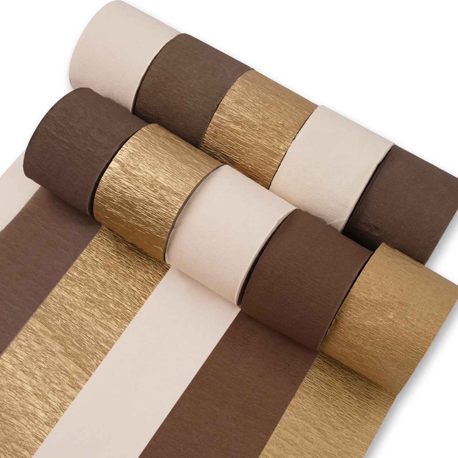 Vintage Brown Crepe Paper 10pcs
