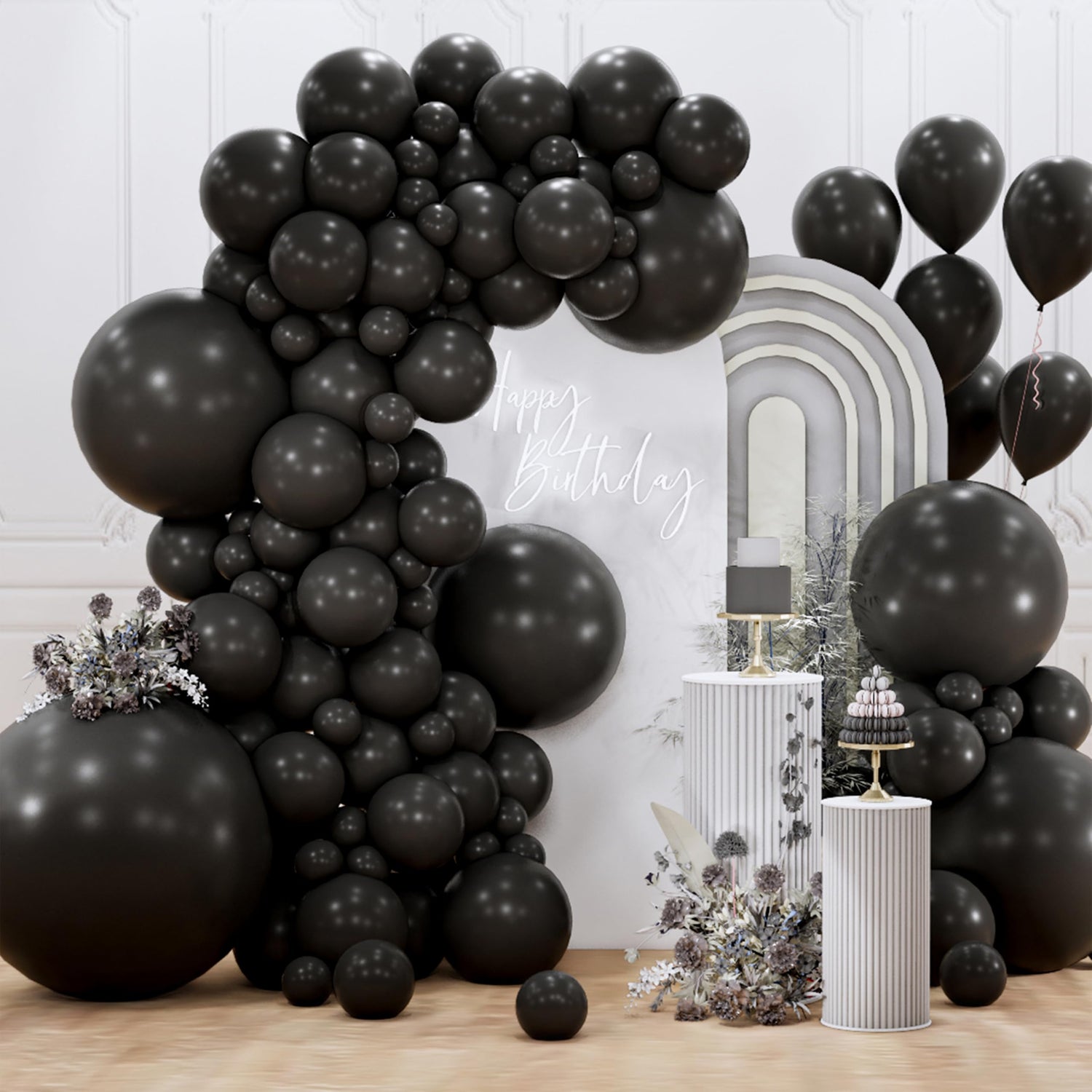 Black-Y18 Balloons Arch Kit Garland 127pcs (5/10/12/18/36 inch)
