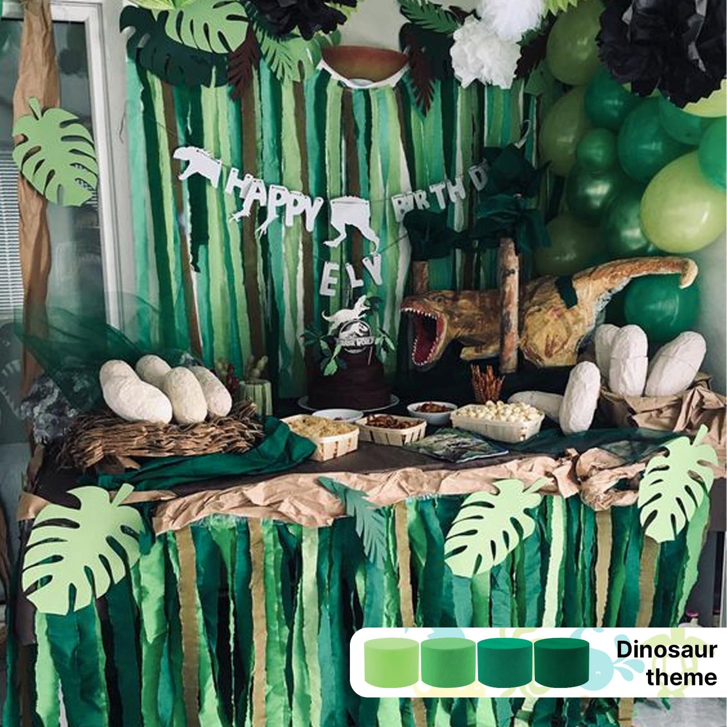 Green-40 Crepe Paper 6pcs