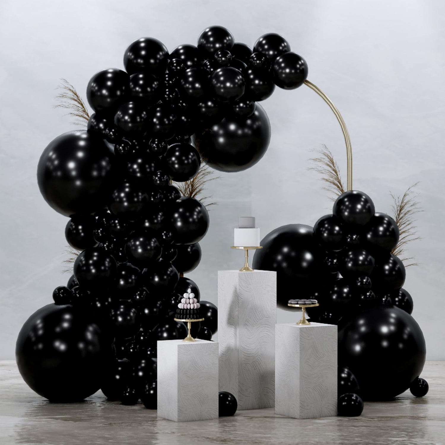 Black-Y18 Balloons Arch Kit Garland 145pcs (5/10/12/18 inch)