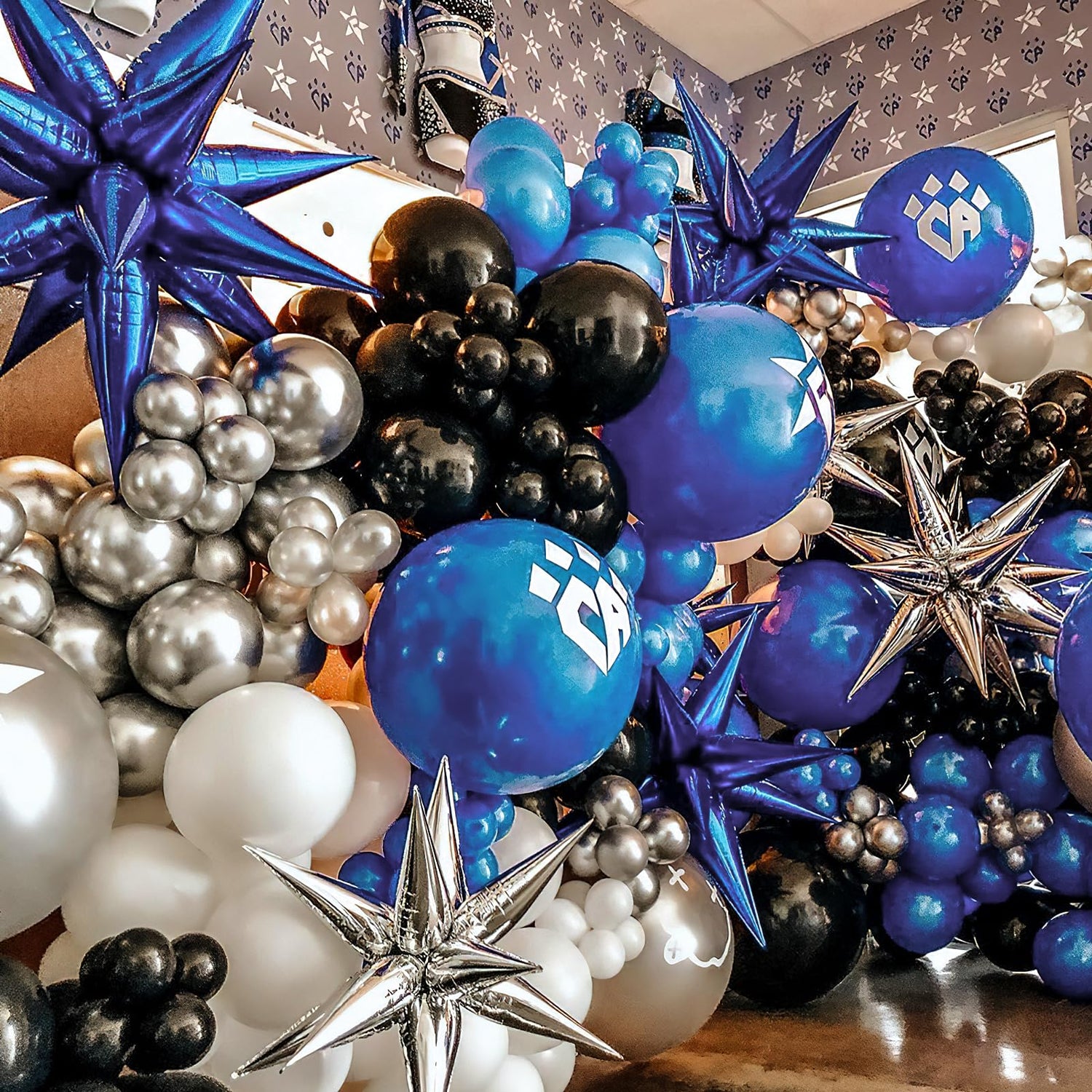 Blue-LG17 Foil Balloons 6pcs (22/27 inch)