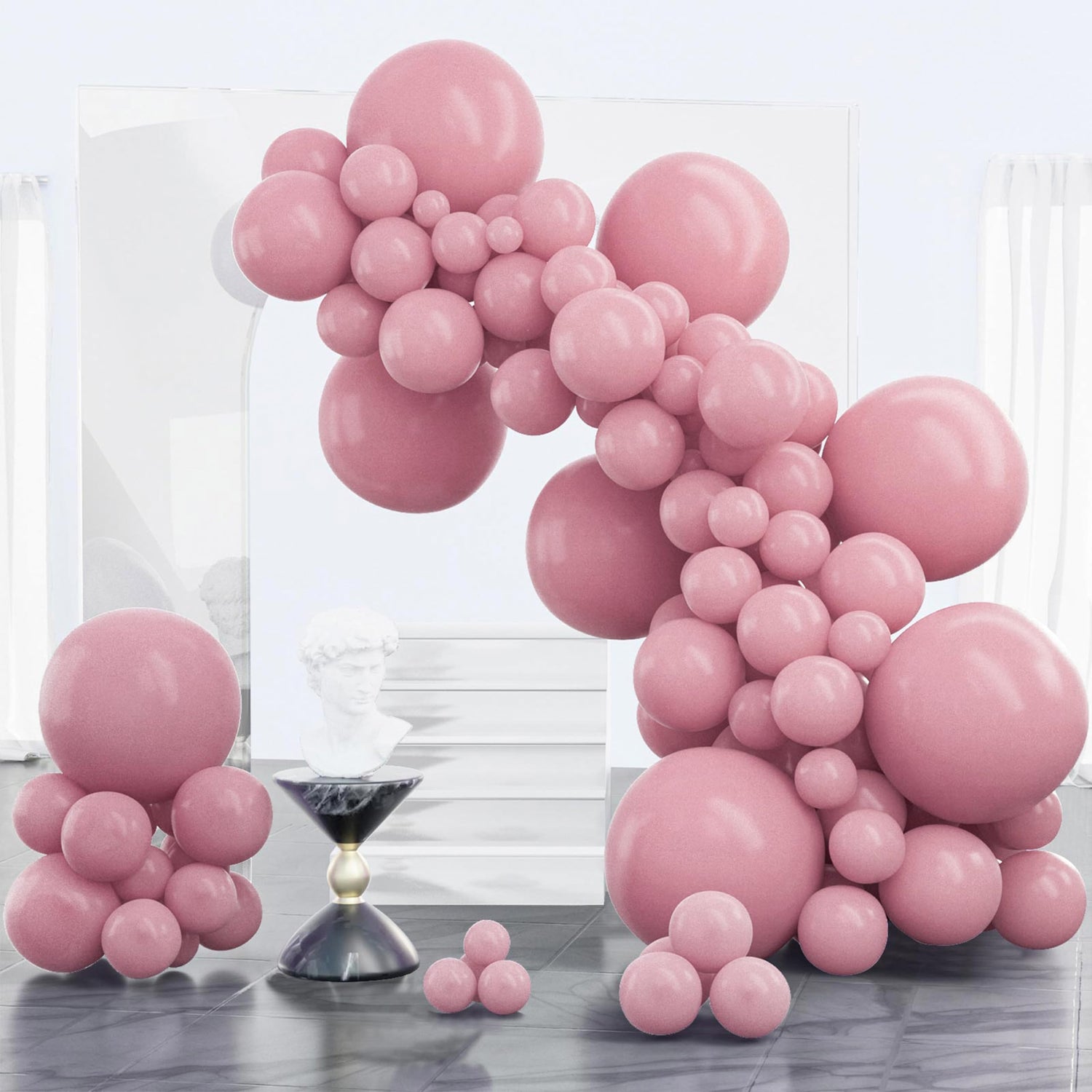 Pink-F30 Balloons Arch Kit Garland 100pcs (5/10/12/18 inch)
