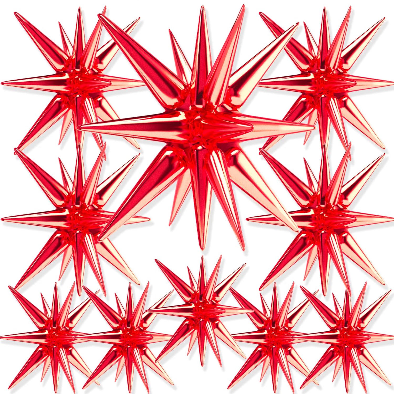Red-LG04 Foil Balloons 10pcs (22/27/42 inch)