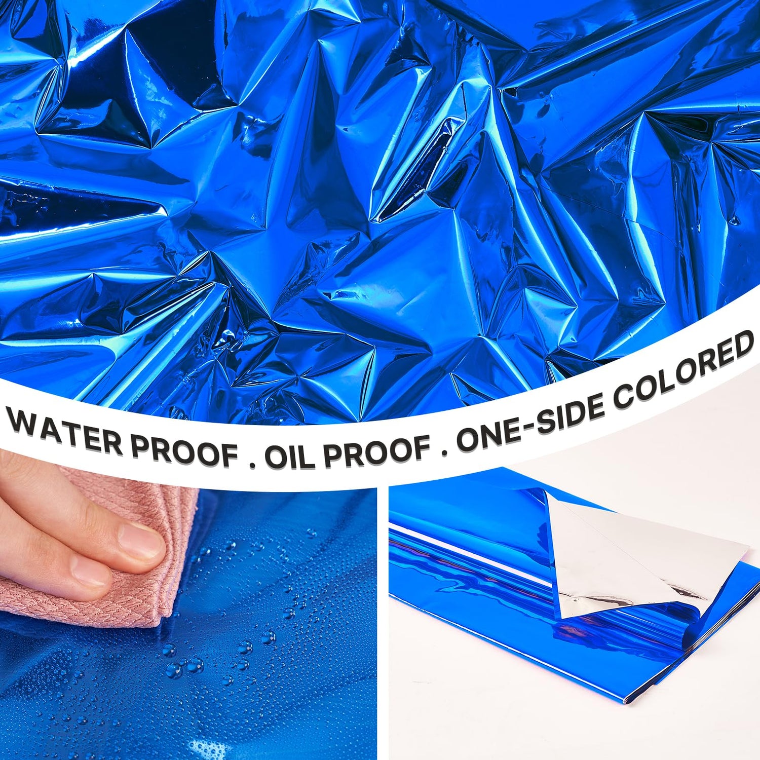 Blue-LG801 Tablecloth 3pcs