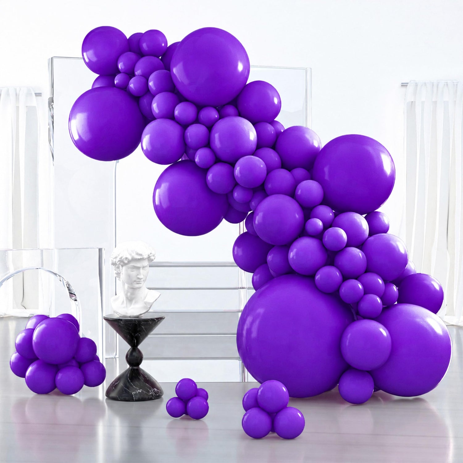 Purple-Y16 Balloons 127pcs (5/10/12/18/36 inch)