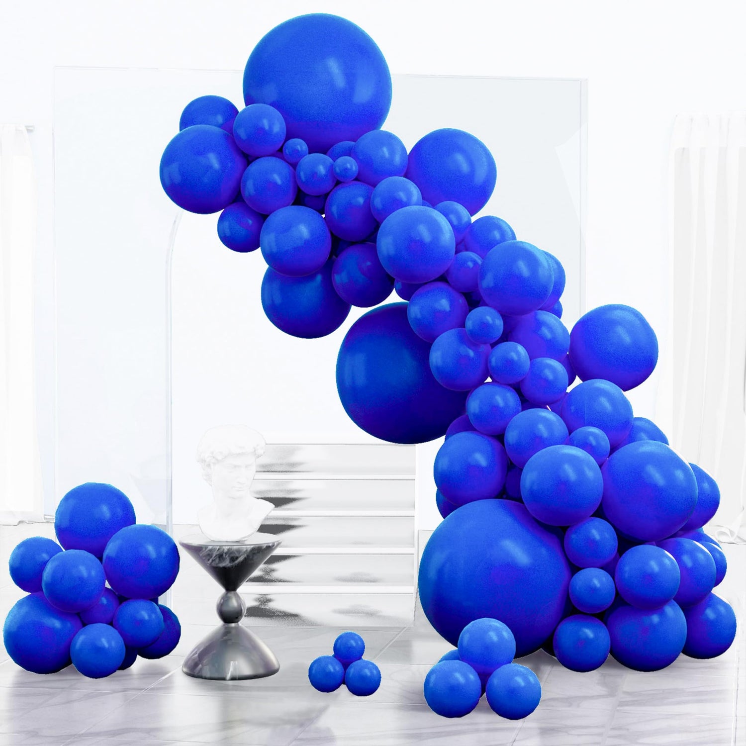 Blue-Y59 Balloons Arch Kit Garland 123pcs (5/10/12/18 inch)