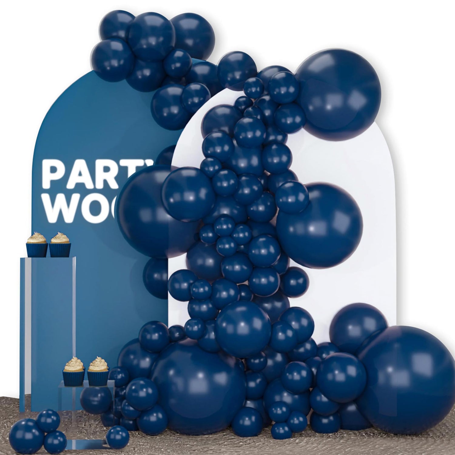 Blue-Y72 Balloons Arch Kit Garland 140pcs (5/10/12/18 inch)