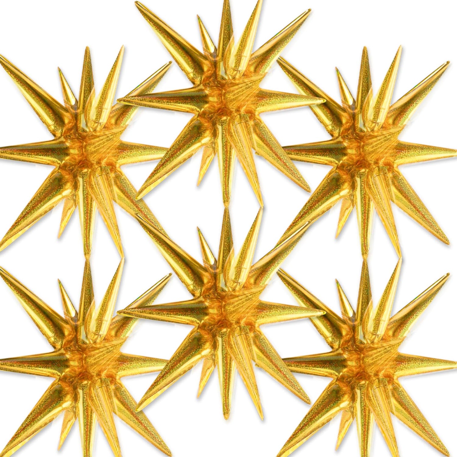 Gold-LS01 Foil Balloons 6pcs (22 inch)
