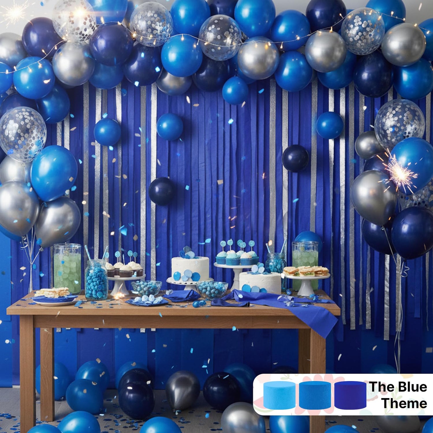 Blue-39 Crepe Paper 10pcs