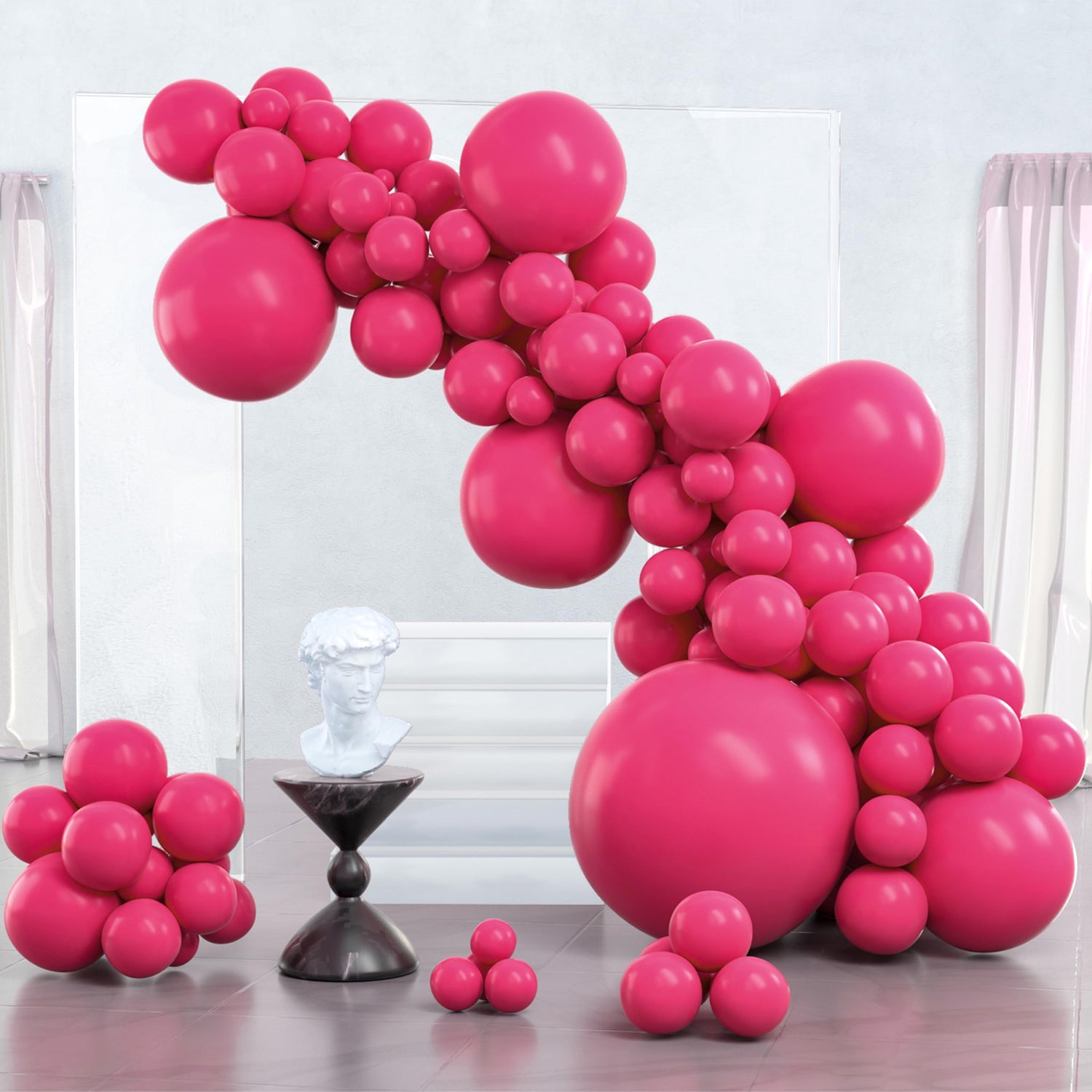Pink-Y12 Balloons Arch Kit Garland 127pcs (5/10/12/18/36 inch)