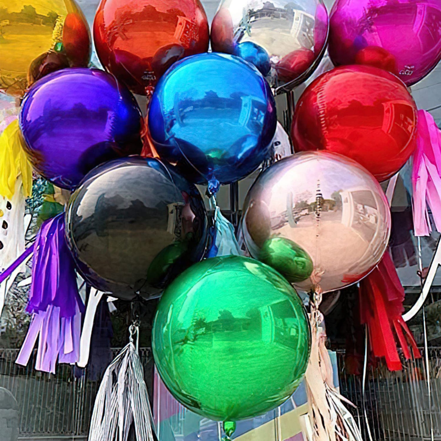 Red-LG04 Foil Balloons 6pcs (22 inch)