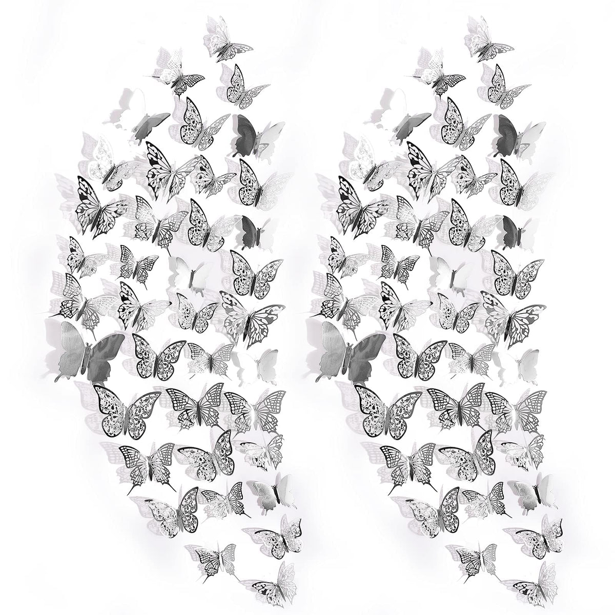 Butterfly Wall Decals 84pcs (3 sizes)