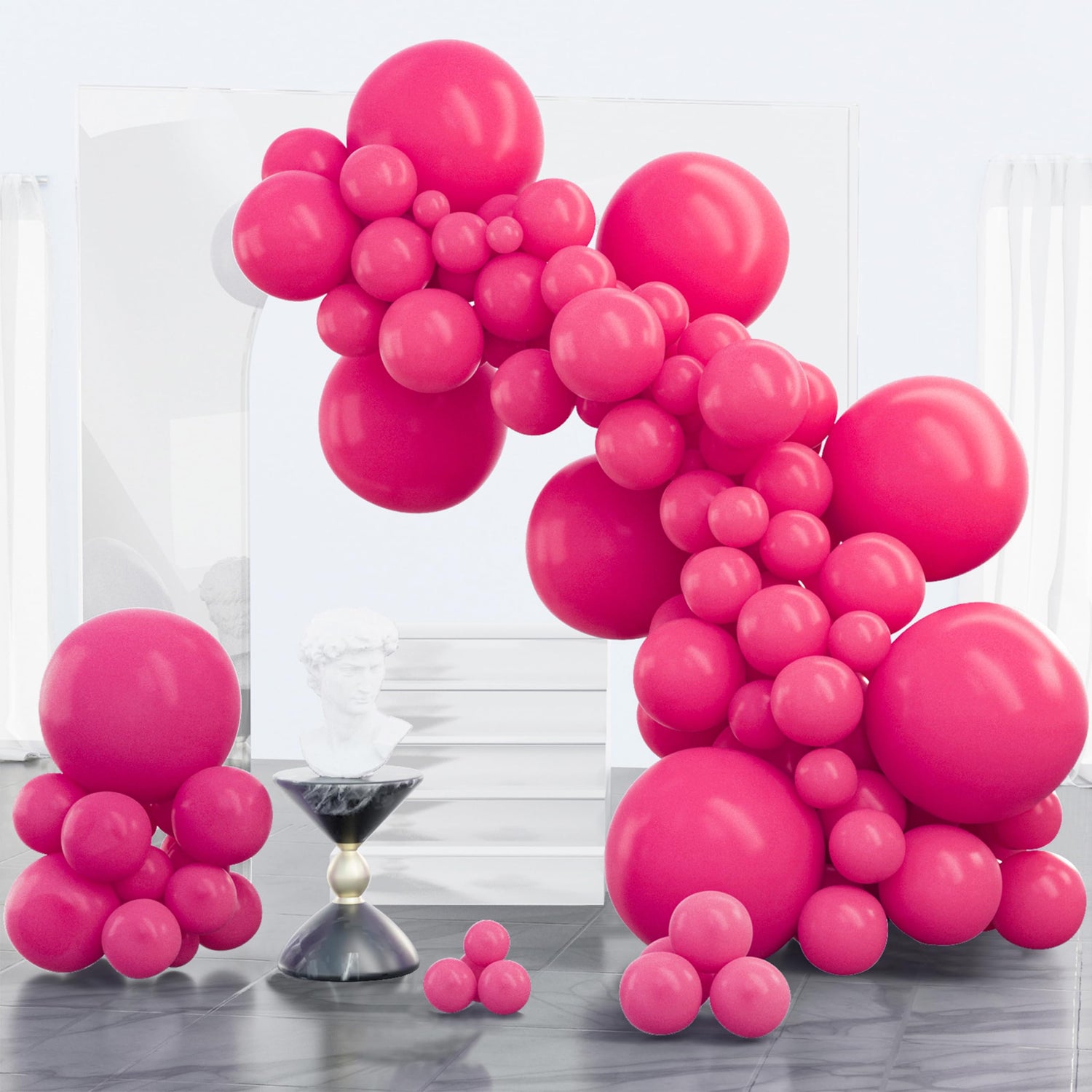 Pink-Y12 Balloons Arch Kit Garland 100pcs (5/10/12/18 inch)