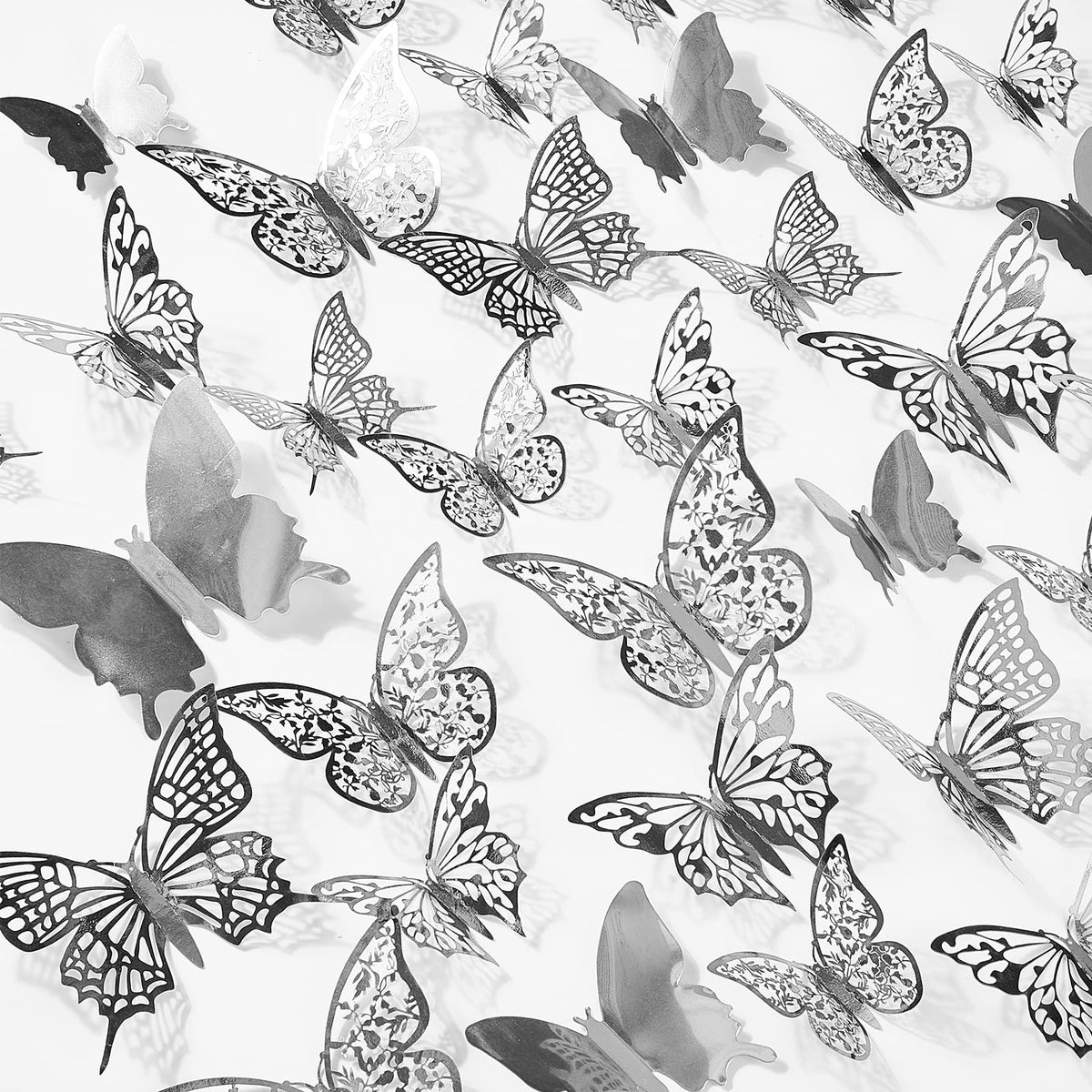 Butterfly Wall Decals 84pcs (3 sizes)