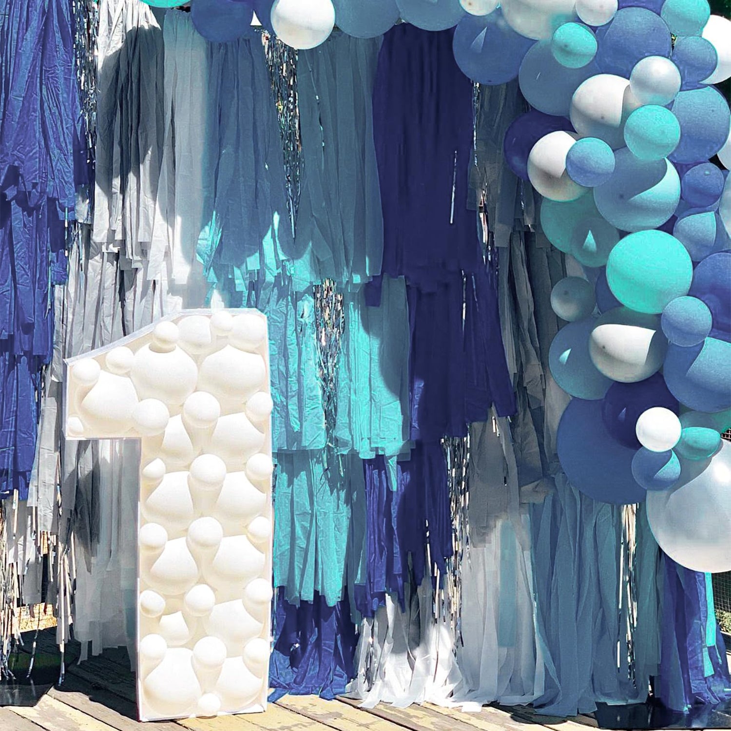 Navy Blue Crepe Paper 4pcs