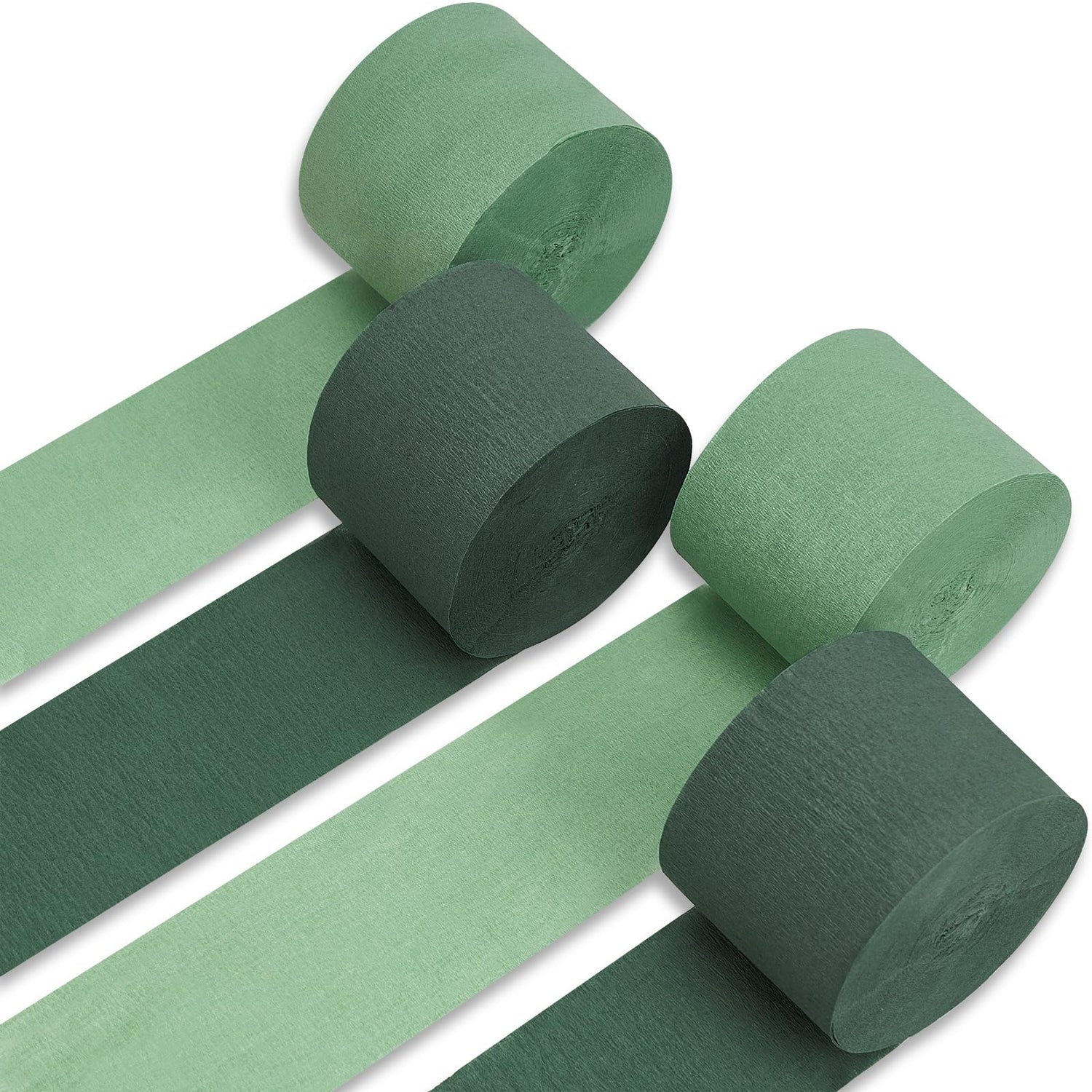 Green Crepe Paper 4pcs