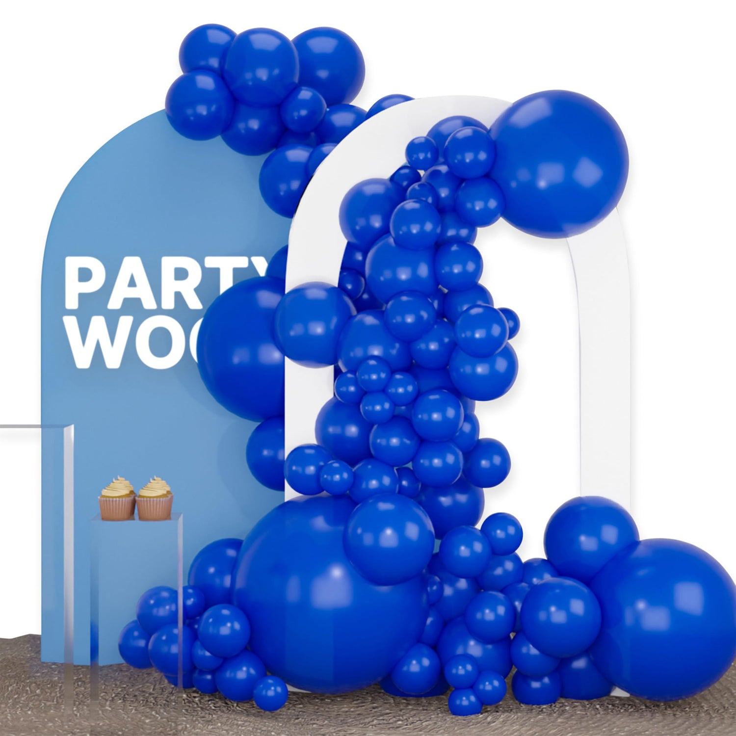 Blue-Y59 Balloons Arch Kit Garland 100pcs (5/10/12/18/36 inch)