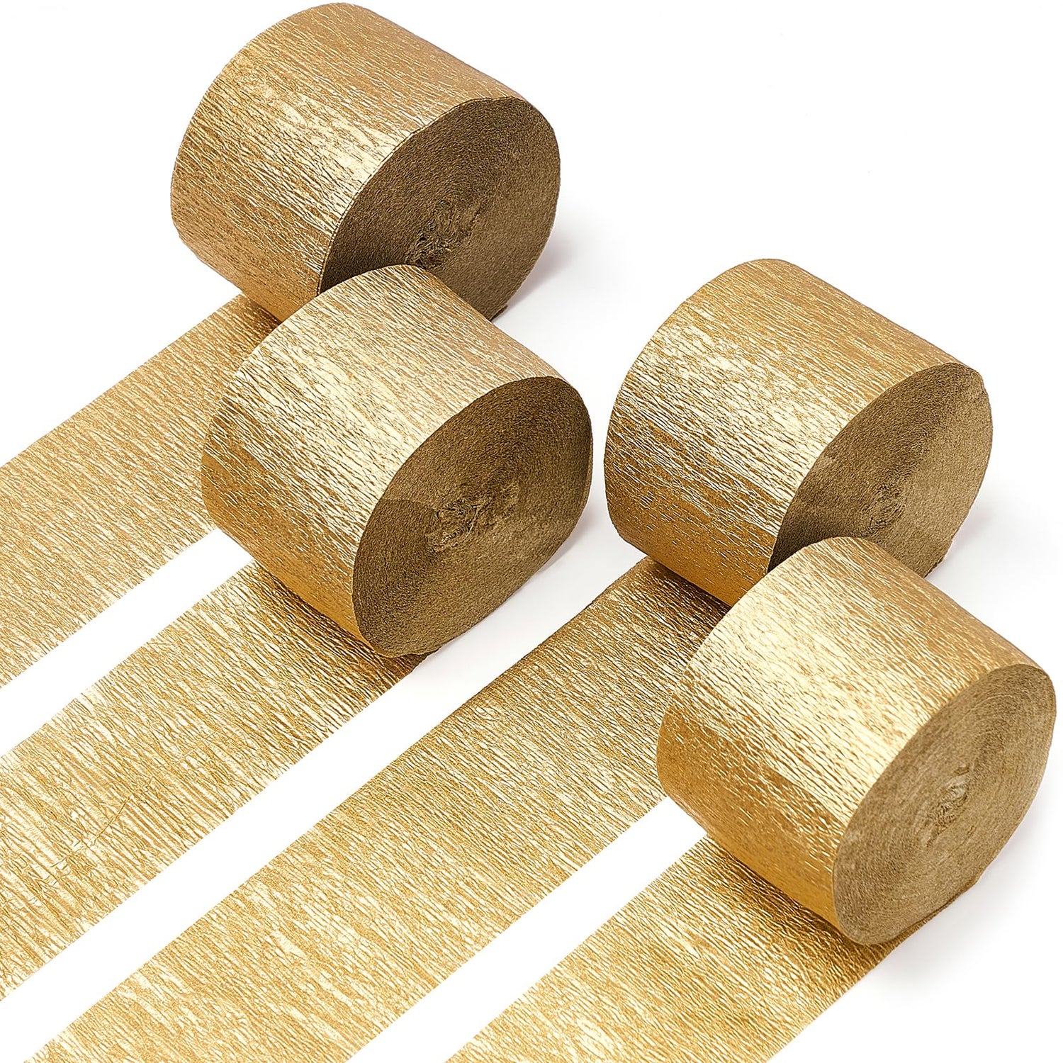 Gold Crepe Paper 4pcs