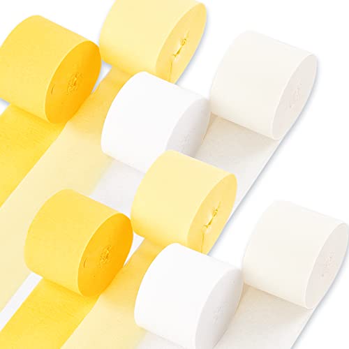 Red Blue Yellow Crepe Paper Streamer Rolls Hanging Party