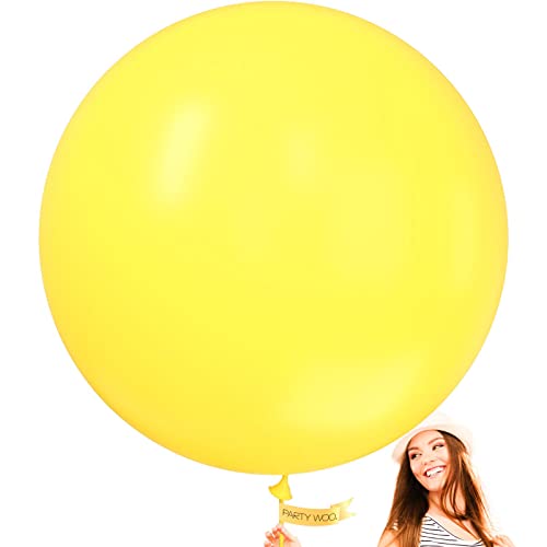 PartyWoo Bee Balloons, 72 pcs Yellow Balloons Yellow Polka Dot