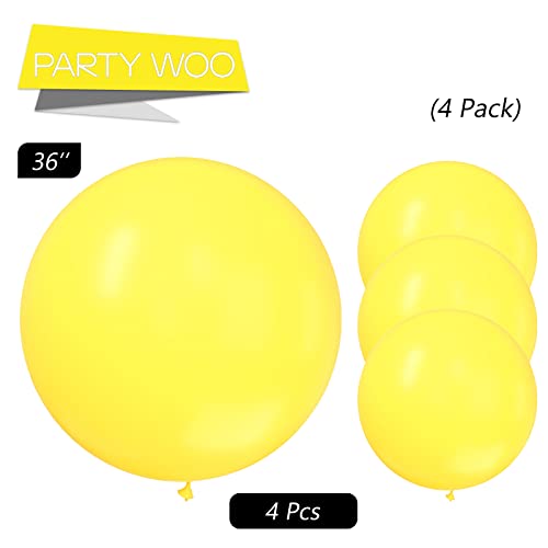 PartyWoo Pastel Yellow Balloons, 100 pcs Pale Yellow Balloons Different  Sizes Pack of 36 Inch 18 Inch 12 Inch 10 Inch 5 Inch Yellow Balloons for  Balloon Garland Arch as Party Decorations, Yellow-Q07 