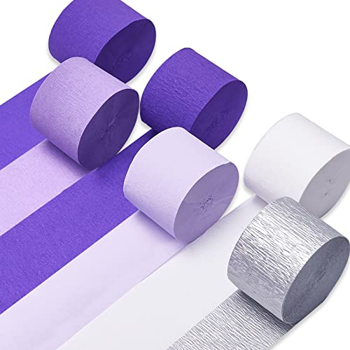  PartyWoo Crepe Paper Streamers 6 Rolls 492ft, Pack of Metallic  Rose Gold, Pink, Dusty Pink Party Streamers for Bride to Be Party  Decorations, Bachelorette Party Decorations (1.8 Inch x 82 Ft/Roll) 