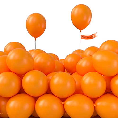 PartyWoo Tangerine Orange Balloons, 50 pcs 5 Inch Dark Orange Balloons,  Deep Orange Balloons for Balloon Garland Balloon Arch, Party Decorations