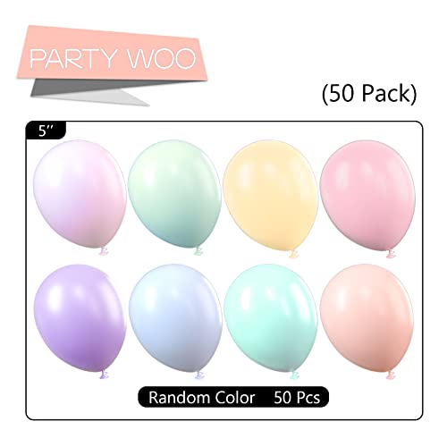 PartyWoo Pastel Orange Balloons, 50 pcs 5 Inch Pale Orange Sold by PARTYWOO  FBA