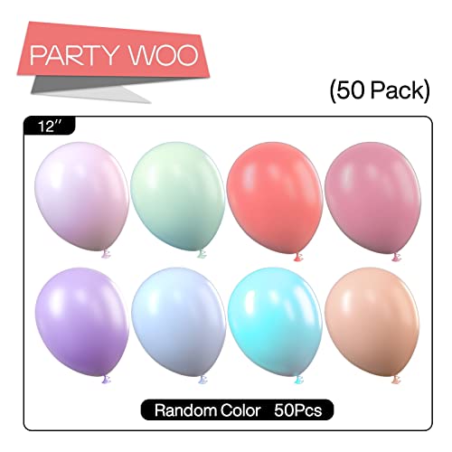 Buy PartyWoo Pastel Balloons, 60 pcs 12 Inch Pastel Latex Balloons