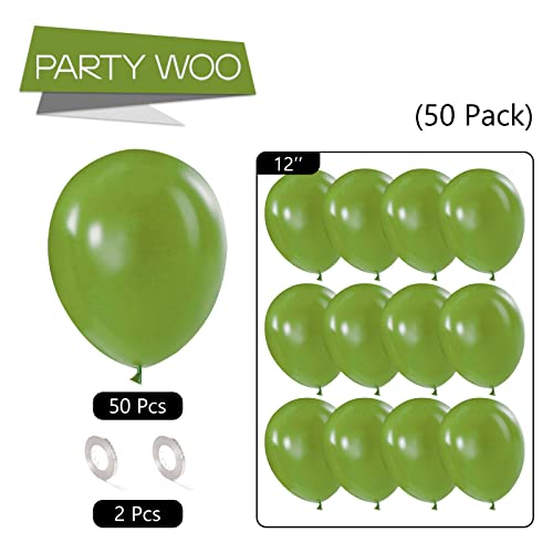 PartyWoo Mint Green Balloons, 50 pcs @ PARTYWOO / FBA