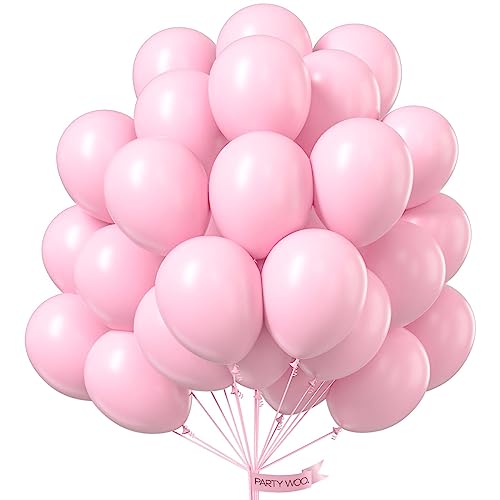 PartyWoo Pale Pink Balloons, 100 pcs Pink Balloons Different Sizes Pack of  18 Inch 12 Inch 10 Inch 5 Inch Pink Latex Balloons for Balloon Garland  Balloon Arch as Birthday Party Decorations, Pink-Q01 