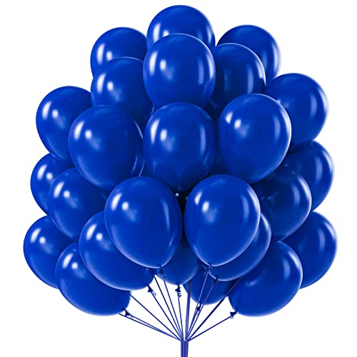 PartyWoo Blue Balloons 50 Pcs 12 inch Light Blue Balloons, Latex Balloons, Party Balloons, Helium Balloons for Baby Shower, Birthday Party