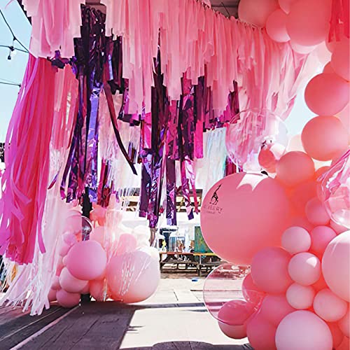 PartyWoo Crepe Paper Streamers 8 Rolls, 1.8 Inch x 82 Ft/Roll, Pink  Streamers Party Decorations, Birthday Streamers, Party Streamers for Baby  Shower