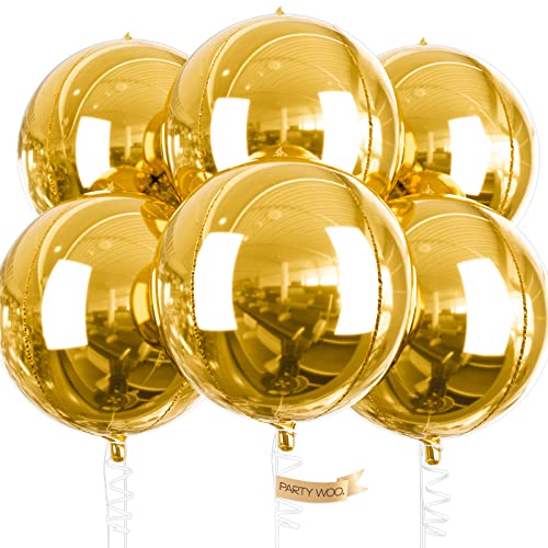 12 Pcs Disco Foil Balloons Reusable Aluminum Mylar Helium Balloons