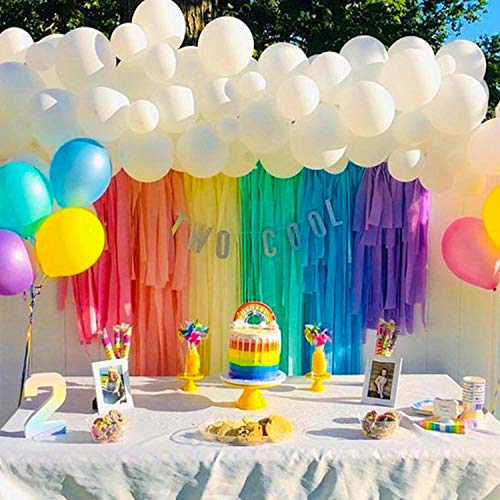 Berlune 48 Rolls Crepe Paper Streamers Rainbow Streamers Party Decoration 8  Colors Party Streamers for Birthday Party Wedding Ceremony Baby Shower DIY